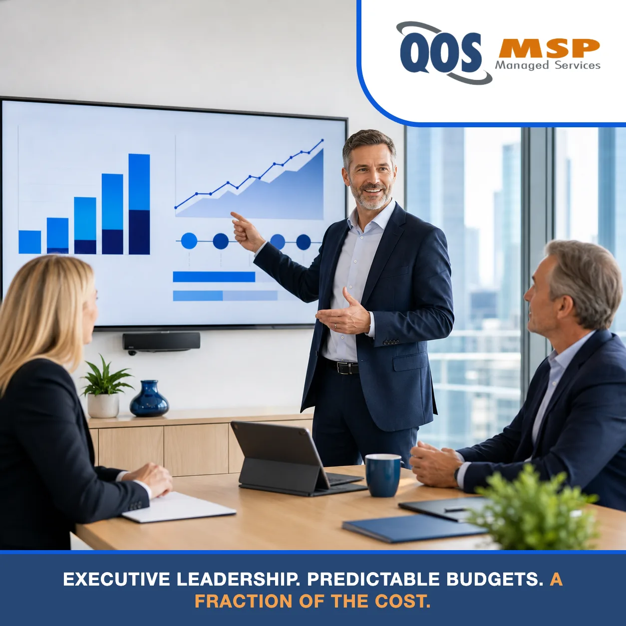 Executive IT review showing budget and roadmap benefits of a fractional CIO