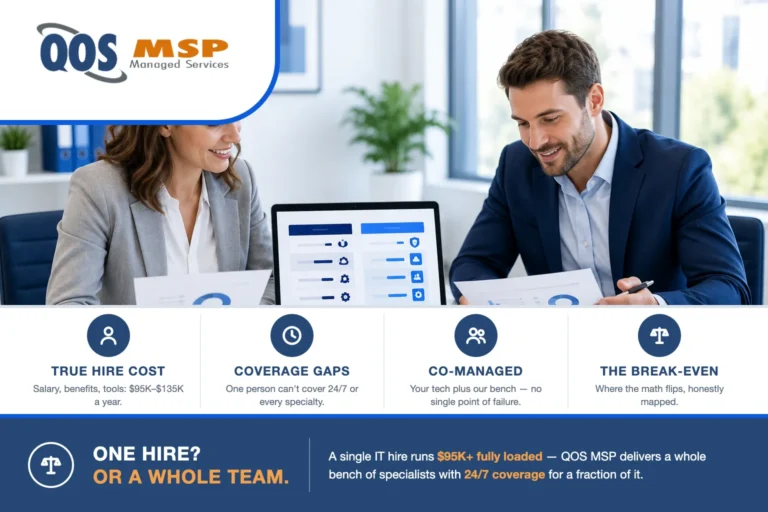 In-house IT vs managed IT cost comparison for Indianapolis businesses - QOS MSP