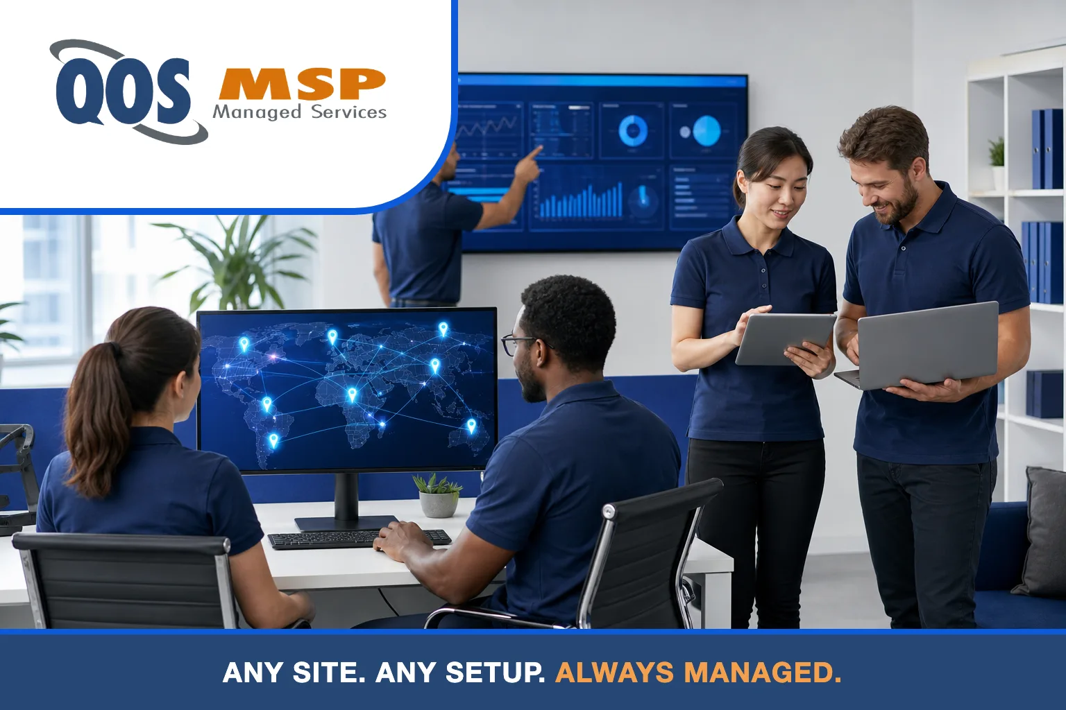 IT team managing multi-site and hybrid infrastructure