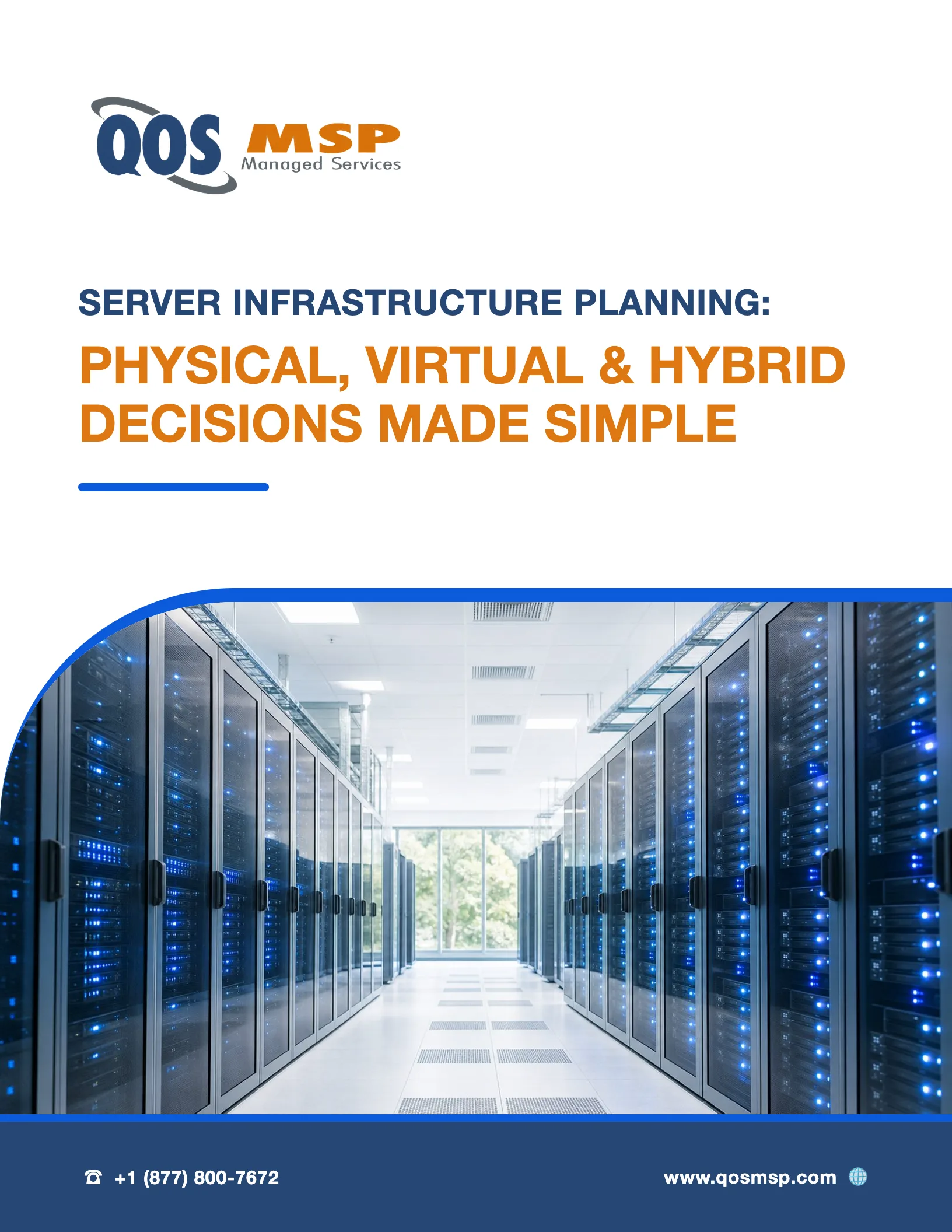 Server Infrastructure Planning Guide cover from QOS MSP